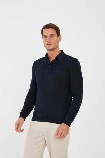 Maccali Ανδρικό Elite Comfort Basic Χειμερινό Μπλουζάκι Polo Collar