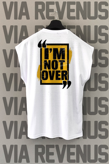 Vordevia Not over Printed 100% Cotton Zero Sleeve Sports Tshirt