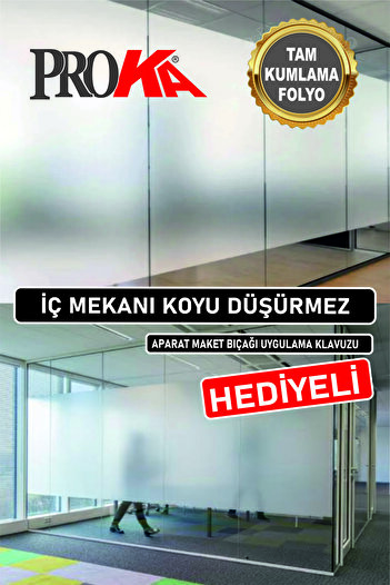 wolf-fol Cam Kumlama Folyosu 37cmx10mt Buzlu Cam Filmi