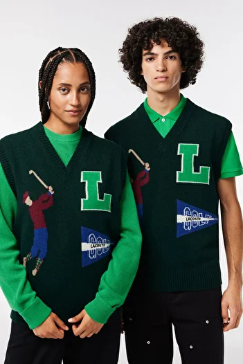 Lacoste Vestă tricotată elegantă și confortabilă