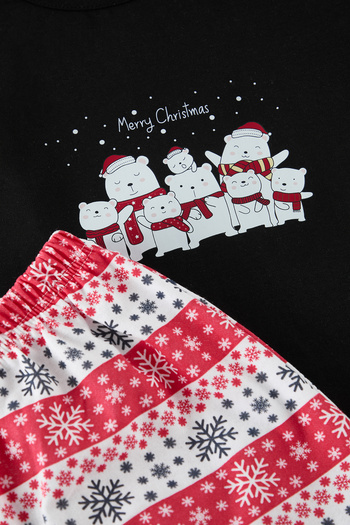 Trendyol Collection Mehrfarbiges Baumwoll-Pyjama-Set mit Wintermotiv THMAW25PT00220