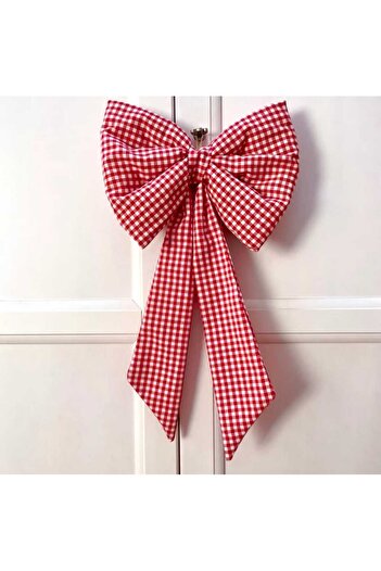 Hobizer Door Ornament Red, Blue, Pink, Orange, Green, Black Bow Ribbon Gift Ornament 40X50 cm