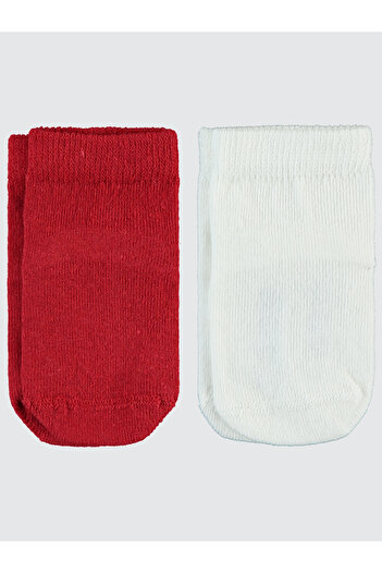 Civil Baby 6-18 Months Red Baby Girl Anti-Slip Socks Set
