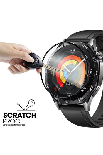 UnDePlus Huawei Watch GT 5 Pro 46mm Full Ekran Nano Saat Koruyucu (41mm/42mm Değildir)