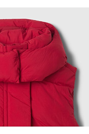 GAP Kadın Kırmızı Crop Puffer Şişme Yelek