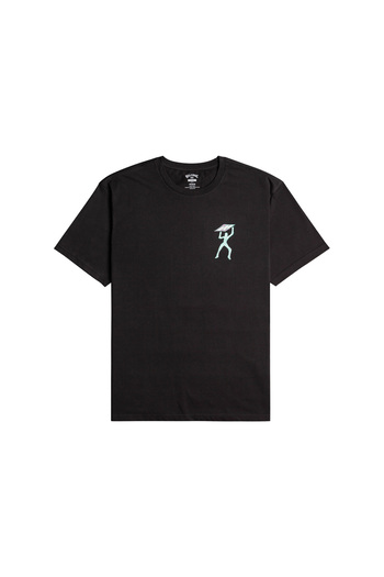 BİLLABONG Ανδρικό μαύρο μπλουζάκι Spiral Ss ΑΝΔΡΙΚΟ T-SHIRT EBYZT00110
