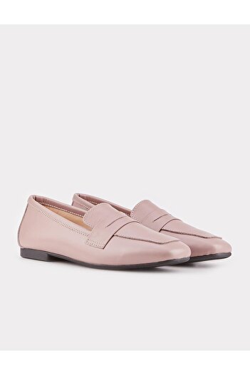 Cabani Genuine Leather Pink Loafer Women's Shoes