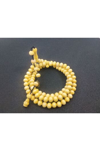 İskeçe Exclusive Halil Hilmi Master - Dry Turning Old Process Orange Prayer Rosary 6450 Certified