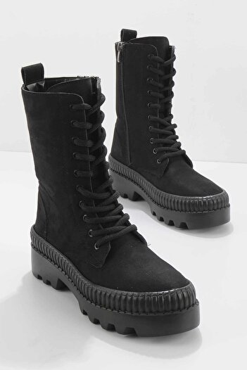 Bambi Black Suede Women's Boots & Booties02678020802