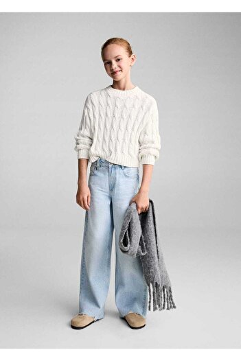 MANGO Kids Knit detailed sweater