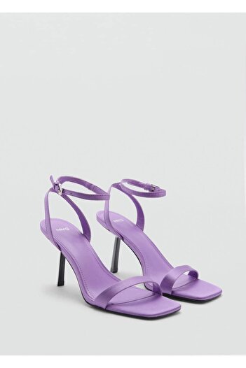 MANGO Woman Square Toe Heel Sandals