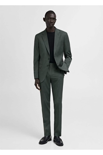 MANGO Man Milan Glen Plaid Fabric Pants