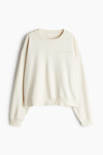 H&M Yazı Motifli Sweatshirt