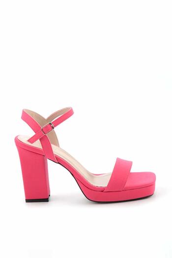 Bambi Matte Fuchsia Satin Women's Classic Heeled Shoes05215161438