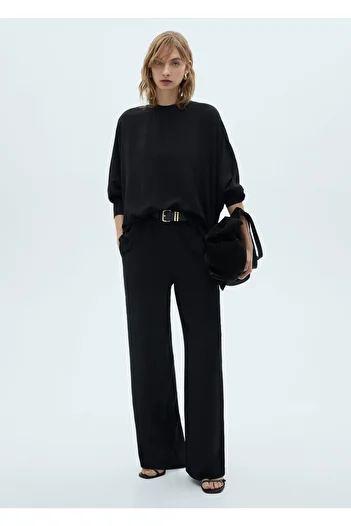 MANGO Woman Straight Cut Knitwear Pants