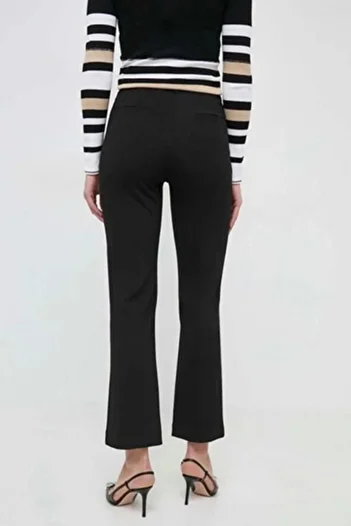 Guess Women's Zoe Regular Waist Regular Fit Black Pants