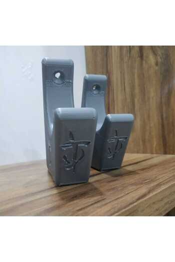 Porima Set of 2 Gray Rifle Wall Hangers