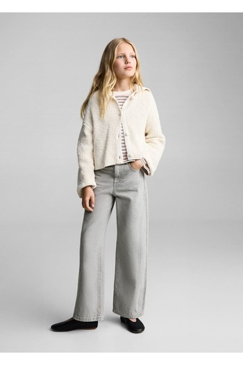 MANGO Kids Top with Decorative Stitching
