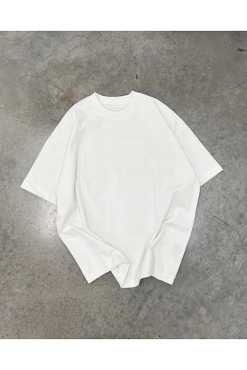 JANES Μπλουζάκι Unisex Oversize Crew Neck - Λευκό