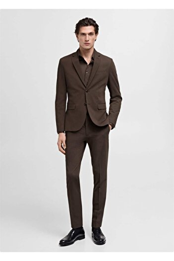 MANGO Man Stretch υφασμάτινο σακάκι blazer super slim fit