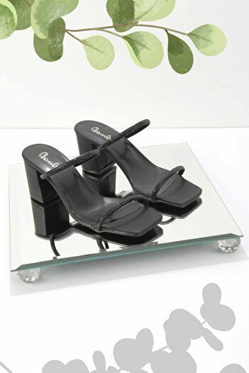 Bambi Women's Black Slippers K04935000609