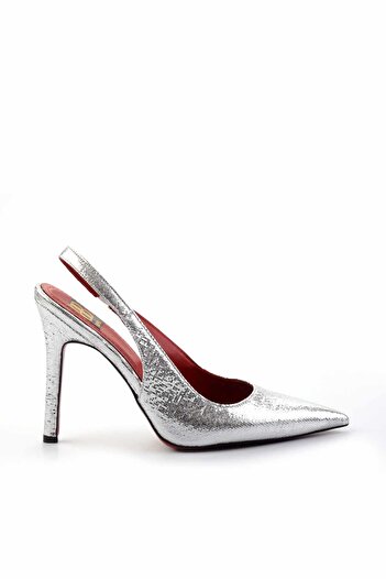 Bambi Lame Wrinkled Fabric Women's Classic Heeled Shoes K01455018204