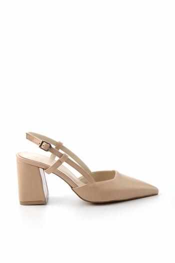 Bambi Beige Women's Classic Heeled Shoes01231311709