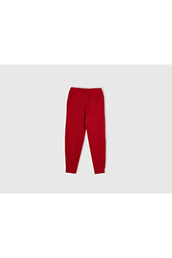 United Colors of Benetton Men's Red Basic Sweatpants