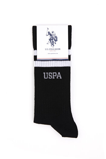 U.S. Polo Assn. Erkek Siyah 2'li Çorap 50299033-VR046