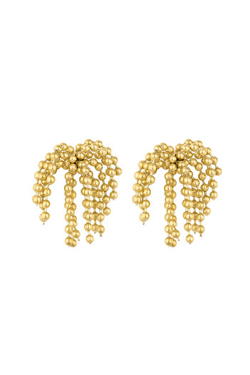 Daniel Klein Mtk11405 Steel Gold Color Earrings