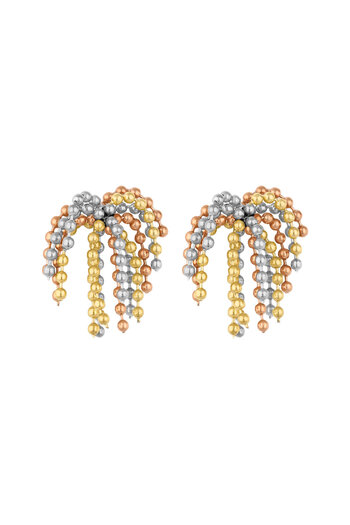 Daniel Klein Mtk11406 Steel Gold Silver Color Earrings