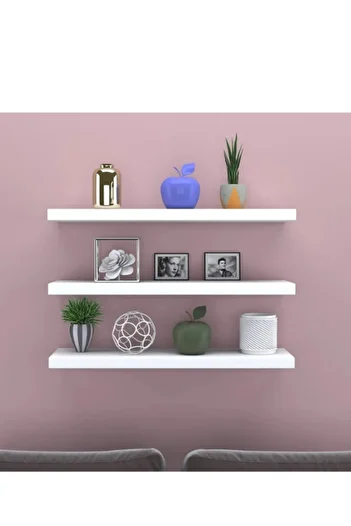 krc 3 Shelves Concealed Mounted Flying Shelf White Shelf. Product Dimensions Are 3Pcs 50*15.