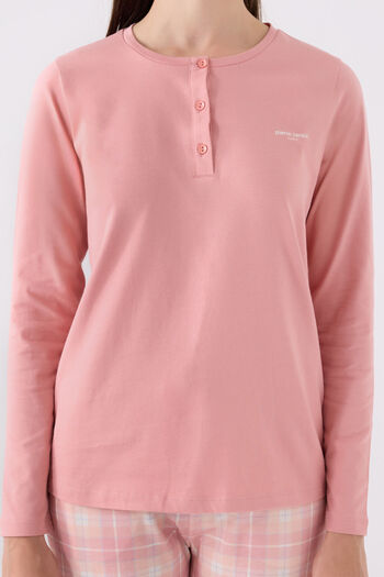 Pierre Cardin Kadın Pembe Uzun Kol Pijama Takım