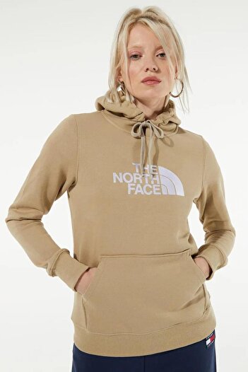 THE NORTH FACE Μπεζ Drew Peak Pull Hoodie - Γυναικείο φούτερ με κουκούλα από λινό
