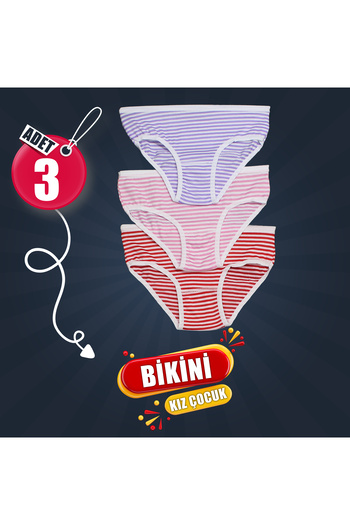 BEYAZTOPTAN BUMBAC 3 bucăți BIKINI FETE CU MODEL