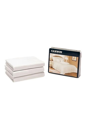Cannon 3-Piece Machine Washable High Quality King Fitted Sheet Set