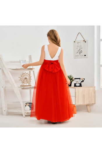 HSNLİFE Girl's 3 Layers Puffy Long Tutu Skirt Graduation Birthday Skirt