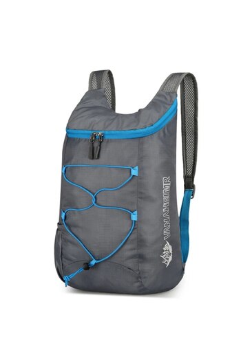 Choice Gray Multifunctional Outdoor Folding Backpack High Density Lightweight Waterproof Nylon Fabric Sport