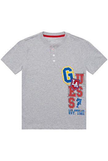 Guess Μπλουζάκι HENLEY SS