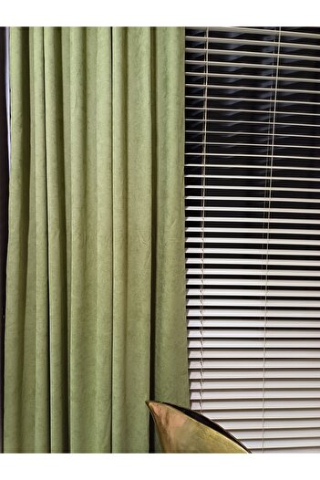 venedik home Water Green Luxury Velvet - Ίσια ραφή και κορδόνι εξωτερικής προσφοράς, ύφασμα πρώτης ποιότητας
