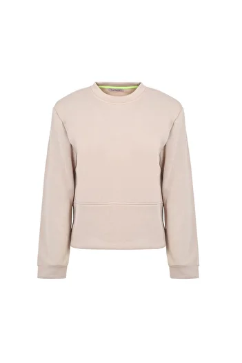 La Sarta Luna Women's Padded Stone Color Sweat