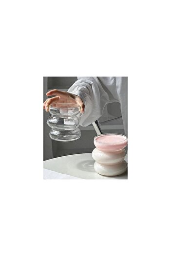 DMR Presentation Cup Cloud Shaped Mug Special Design Borosilicate Glass Heat Resistant Ring Mug 540ml.