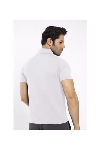 Crozwise Ανδρικό κοντομάνικο μπλουζάκι Waffle Polo Neck