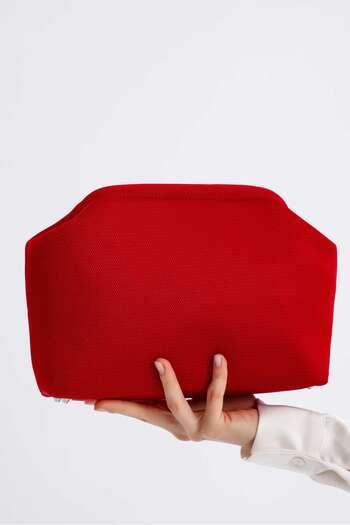 HEYBE'S Heybes Women's Red Anorak Clutch Handbag
