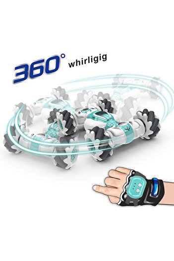 fulina RC Stunt Car,Remote Control Watch Gesture Sensor, 2.4GHz 4WD 360°Rotation,Gift for Kids