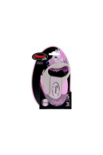 Flexi Style Pink Stripe Small 3 Meter Walking Leash