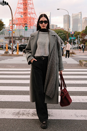 Manuka Gray Italian Stamp Premium Coat
