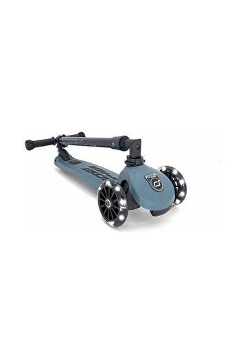 SCOOT AND RIDE Highwaykick 3 LED Tekerlekli Çocuk Scooter Petrol Mavisi 170301-96347