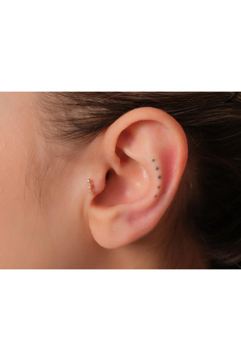 Safir Kuyumculuk Linea 0,02ct Pırlanta Piercing-tragus