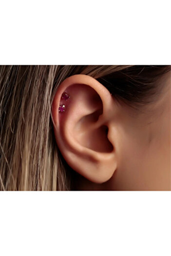 Safir Kuyumculuk 0.02ct Pırlantalı Radolite Piercing-tragus